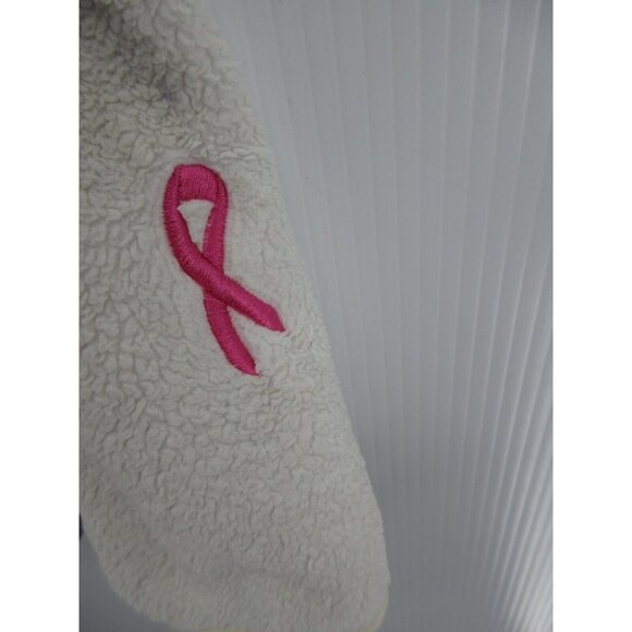 The North Face Jacket Medium Osito Fleece Breast Cancer Ribbon Logo* - Picture 4 of 16